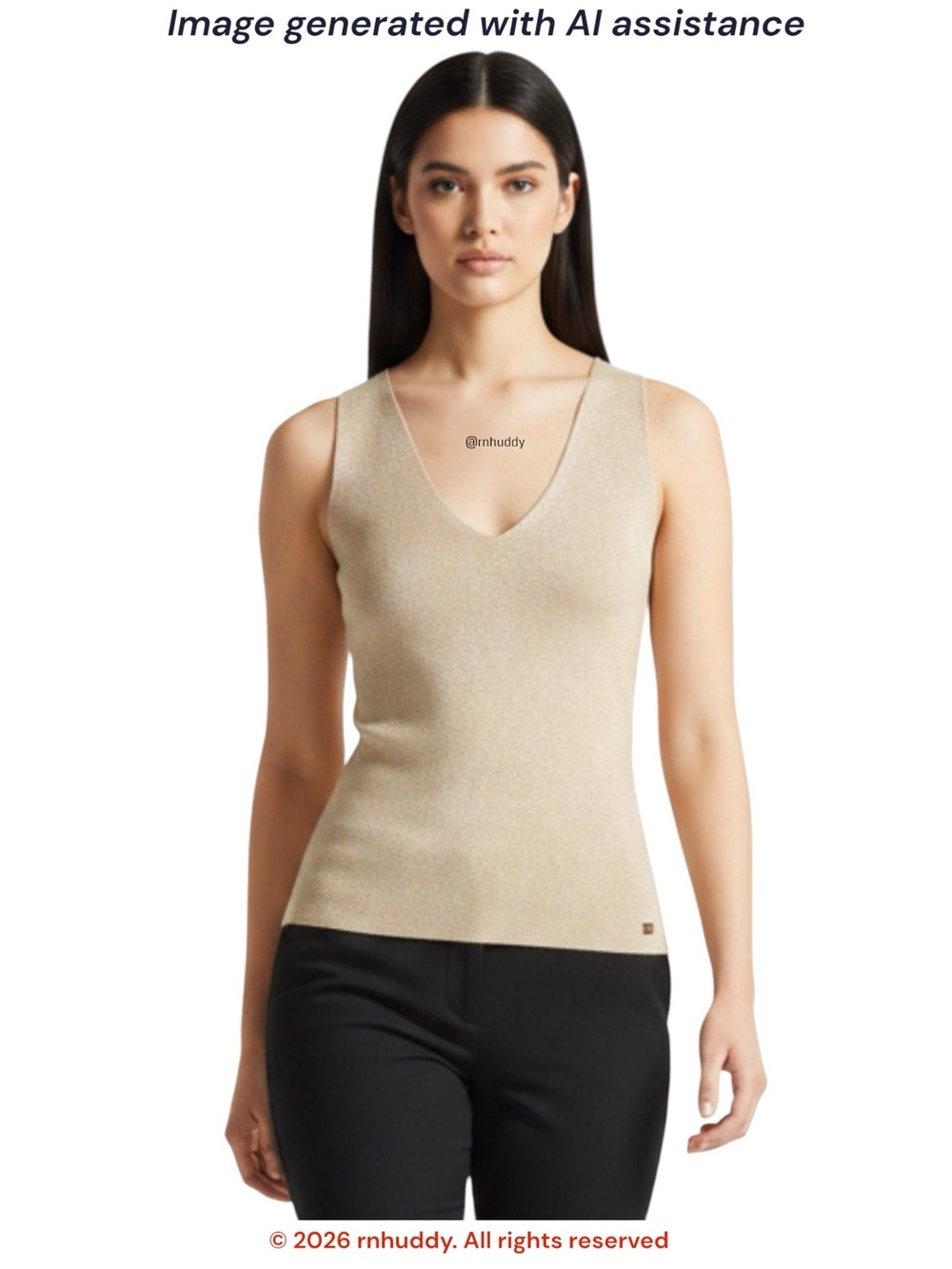 NWT Ted Baker London size 16 metallic gold ribbed knit tank